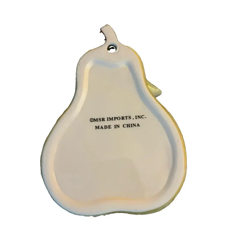 Vintage 90s Pear Fruit Wall Pocket